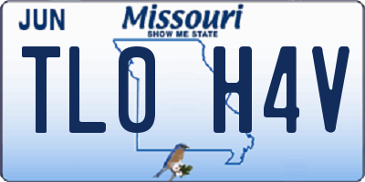 MO license plate TL0H4V