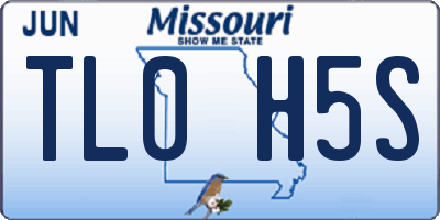 MO license plate TL0H5S
