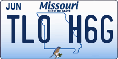 MO license plate TL0H6G