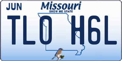 MO license plate TL0H6L