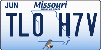 MO license plate TL0H7V