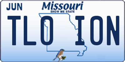 MO license plate TL0I0N