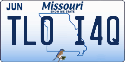 MO license plate TL0I4Q