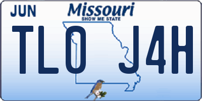 MO license plate TL0J4H