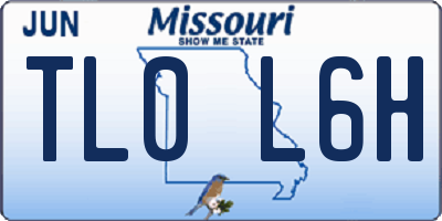 MO license plate TL0L6H