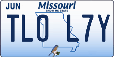 MO license plate TL0L7Y