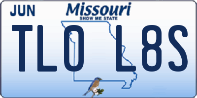 MO license plate TL0L8S