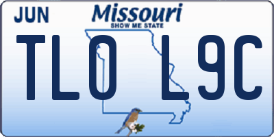 MO license plate TL0L9C