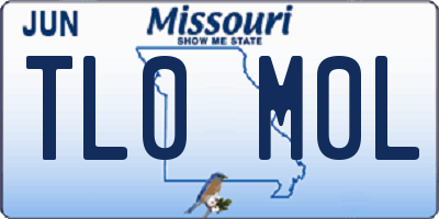 MO license plate TL0M0L