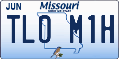 MO license plate TL0M1H