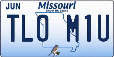 MO license plate TL0M1U