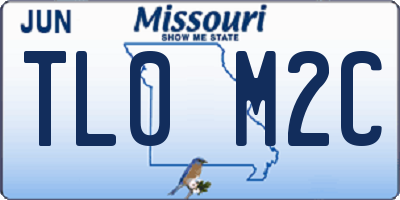 MO license plate TL0M2C