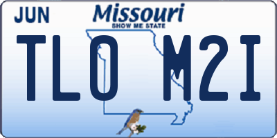 MO license plate TL0M2I