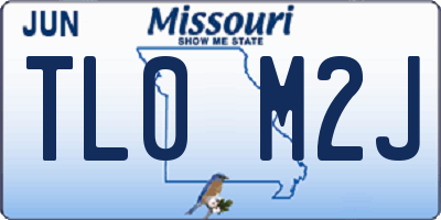 MO license plate TL0M2J