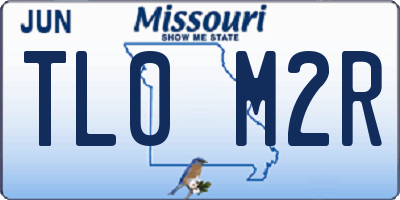 MO license plate TL0M2R