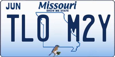 MO license plate TL0M2Y