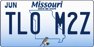 MO license plate TL0M2Z