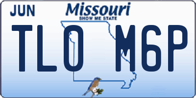 MO license plate TL0M6P