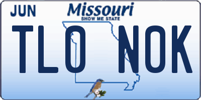 MO license plate TL0N0K