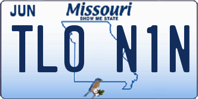 MO license plate TL0N1N