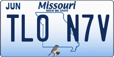 MO license plate TL0N7V