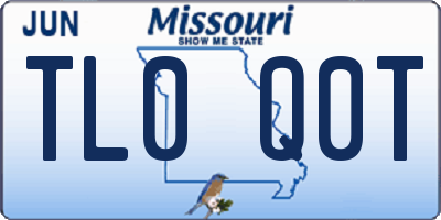 MO license plate TL0Q0T