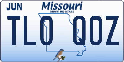 MO license plate TL0Q0Z