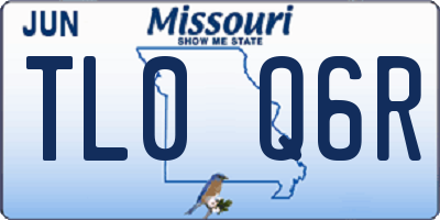 MO license plate TL0Q6R