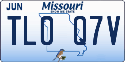 MO license plate TL0Q7V