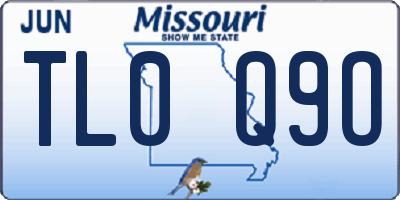 MO license plate TL0Q9O