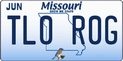 MO license plate TL0R0G