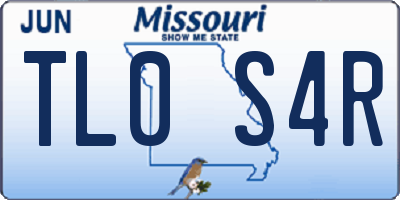 MO license plate TL0S4R