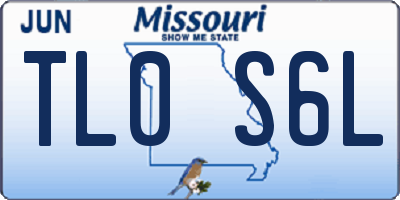 MO license plate TL0S6L