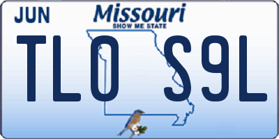 MO license plate TL0S9L