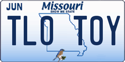 MO license plate TL0T0Y