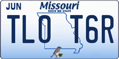 MO license plate TL0T6R
