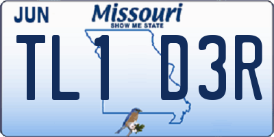 MO license plate TL1D3R
