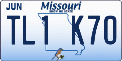 MO license plate TL1K7O