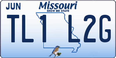 MO license plate TL1L2G
