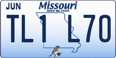 MO license plate TL1L7O