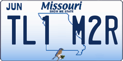 MO license plate TL1M2R