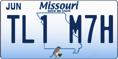 MO license plate TL1M7H