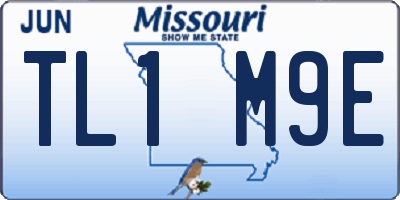 MO license plate TL1M9E