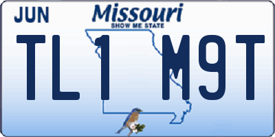 MO license plate TL1M9T