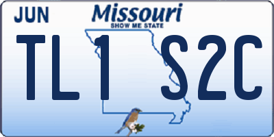 MO license plate TL1S2C
