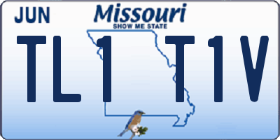 MO license plate TL1T1V