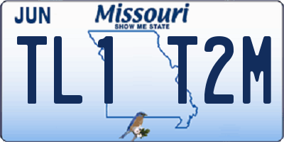 MO license plate TL1T2M