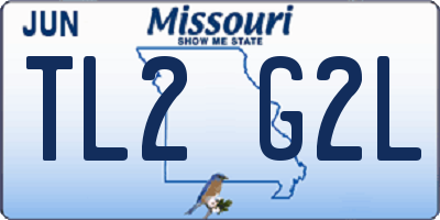 MO license plate TL2G2L