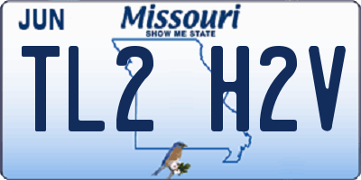 MO license plate TL2H2V