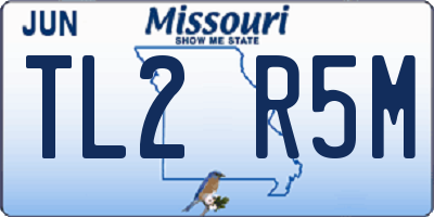 MO license plate TL2R5M